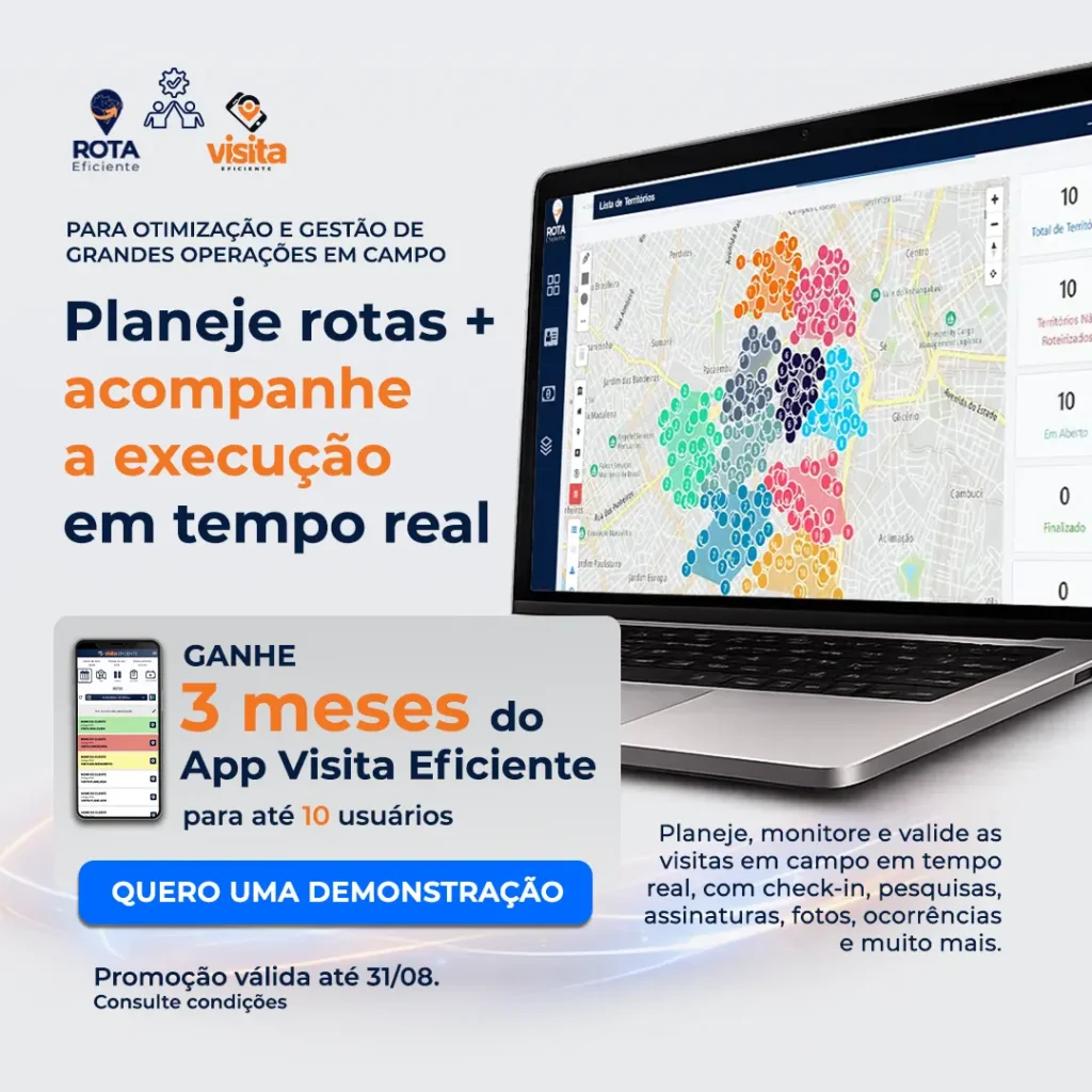 Roteirização de promotores